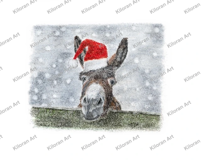 050_drawing_Christmas_Donkey_watermark